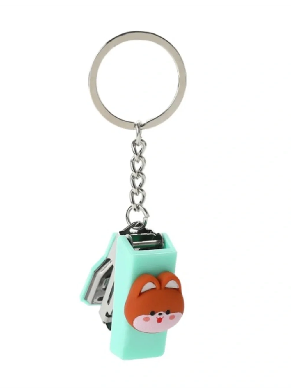 Mini Stapler Keychain - Green